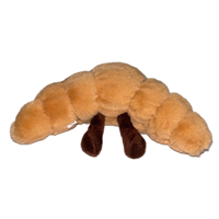 Croissant en peluche porte-clés mignon dessin animé nourriture doux en peluche poupée pendentif voiture porte-clés sac à dos sac décor accessoire cadeau
