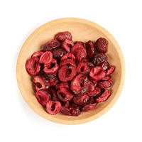 Gefreeze-droogde kersenkrullen Gefreeze-droogde kersensnacks Hoge vezelgehalte Vegetarische gezonde snack Zoet en zuur Volledig natuurlijk