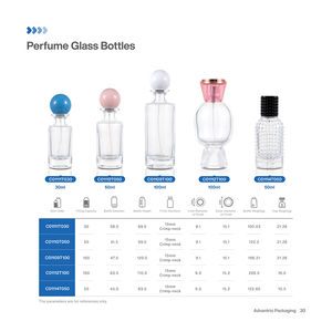 ขวดน้ำหอมเปล่าทรงสี่เหลี่ยมหรูหราสวยงามขนาด 50 มล. พร้อมกล่อง ขายส่ง - Product Image 2