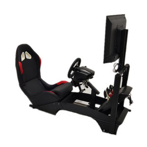 罗技G29 G923 PS5可折叠Sim赛车驾驶舱，带显示器支架和座椅全运动驾驶舱模拟器 - Product Image 6