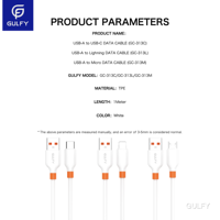 GULFY Prix de gros d'usine Câble de données TPE respectueux de l'environnement pour téléphone portable Tablette 16 15 pour Samsung Xiaomi iphone