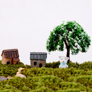 บ้านเรซิ่นจิ๋วตกแต่งสวน ของตกแต่งบ้านขนาดเล็ก อุปกรณ์ DIY - Product Image 4