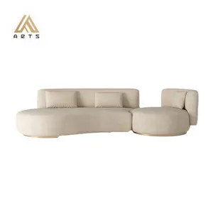 High quality European style Living Room Furniture Set Nordic Modern Design Fabric Sectional Couch Sofa