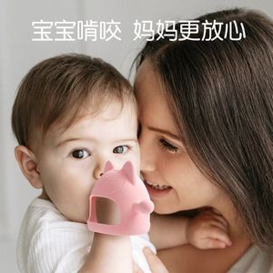 Nuovo nato guanto in Silicone massaggiagengive giocattolo Bpa libero forma di gatto del bambino a mano ciuccio per neonato molare masticazione di cura giocattoli per bambini accessori per bambini - Product Image 2