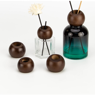 Bouchon en bois personnalisé avec logo, couvercle à vis pour diffuseur de parfum écologique, 22mm 24mm 28mm, léger et portable