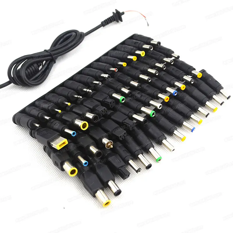 56pcs Universal Charger Connector Laptop AC DC Jack Power Supply Adapter Connector Plug for Laptop Notebook Cable