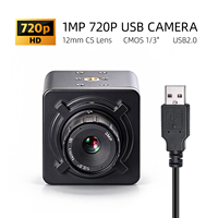 Kamera Mini USB ZWAK H65 720P 1MP 12mm 25 derajat Lensa CS CMOS 30fps Plug & Play UVC Kompatibel Homekit untuk Peralatan Elektronik