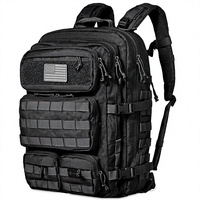 Sac à dos tactique de grande capacité pour hommes et femmes, 50L, Molle, sac à dos de survie en plein air