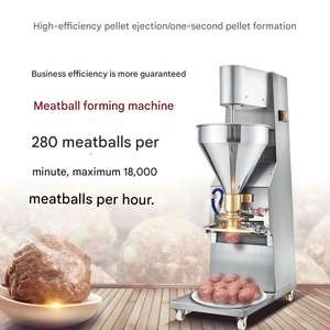 Machine à fabriquer des boulettes <span class=keywords><strong>de</strong></span> viande <span class=keywords><strong>de</strong></span> petite taille, automatique, commerciale, pour la production <span class=keywords><strong>de</strong></span> boulettes solides, y compris des boulettes <span class=keywords><strong>de</strong></span> bœuf, <span class=keywords><strong>de</strong></span> <span class=keywords><strong>porc</strong></span> et <span class=keywords><strong>de</strong></span> poisson - Product Image 1