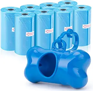 Leak-Proof Dog Waste Bags With Dispenser And Leash Clip Scented Pet Poop Bags For Dogs