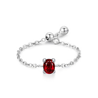 Bague empilable en argent sterling 925 avec zircon double couche pour femme, colorée, tendance, faite à la main