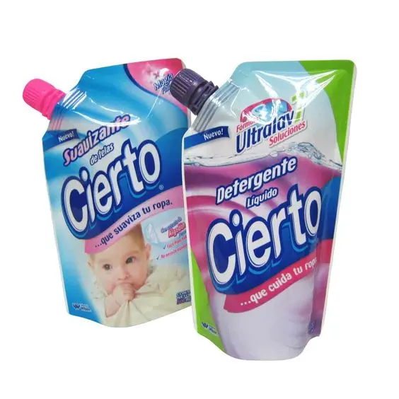 Il Grande disegno di 5Kg Riutilizzabile Detersivo Per Bucato Lavaggio A Mano Sapone Ricarica In Polvere/Liquido Sacchetti di Plastica di Imballaggio Standup Beccuccio Sacchetti