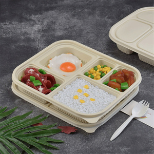 Eco Tableware Pricelist Environmentally Friendly Food Storage Containers Cornstarch Lunch Box