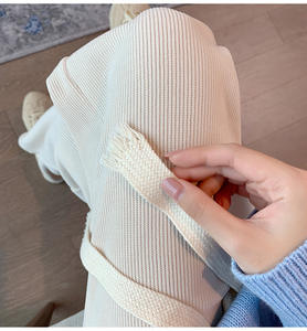 Otoño Invierno nuevos pantalones casuales de cintura alta para mujer pantalones vaqueros de talla grande gruesos de pierna recta adelgazantes de terciopelo de algodón europeo - Product Image 4