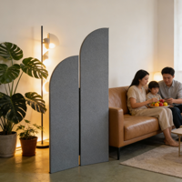 Cloisons de bureau insonorisées mobiles, modernes, écologiques, ignifuges, fabriquées à 100% en fibres de polyester pour un usage domestique et commercial