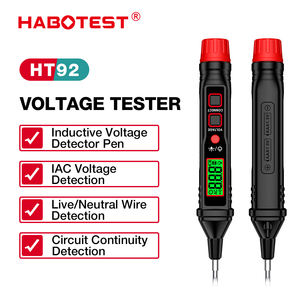 HABOTEST HT92 bas prix électrique AC détecteur de tension testeur stylo LCD affichage son lumière alarme lampe de poche disjoncteur vérificateur - Product Image 2