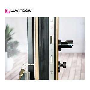 Portes d'entrée principales en aluminium gravées en 3D, sécurisées, ignifuges et nécessitant peu d'entretien, pour villas et projets commerciaux - Product Image 4