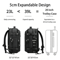 Mochila Expandible para Portátil, Impermeable, Antirrobo, Gran Capacidad, Compatible con Computadoras de 16 Pulgadas, para Oficina y Negocios, Se Acepta Logotipo Personalizado