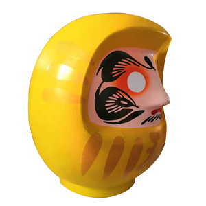 Nouvelle poupée Daruma japonaise jaune personnalisée de 9,8 pouces, collection <span class=keywords><strong>2021</strong></span>, poupée de la richesse et de la fortune, décoration de la maison, cadeau d'affaires - Product Image 3