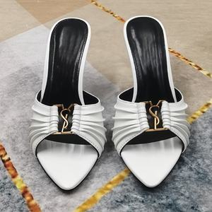 Sandalias de Tacón Alto de Diseñador de Lujo para Mujer, Marca de Moda, Tacones Altos Sexys para Mujer, Tacones Altos de Verano para Exteriores, Tallas Grandes - Product Image 3