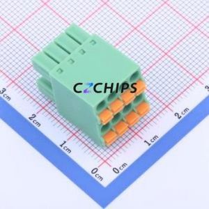 KF2EDGKNH-3.5-2*4P Plug-in Terminal Block P=3.5mm Connector ( Connector Type: Male Plug )( Construction: 2x4P )( Pitch: 3.5mm ) - Product Image 1