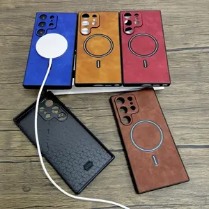 Étui en cuir mat de luxe pour <span class=keywords><strong>Galaxy</strong></span> S25 S24 S23 S22 S21 Ultra Plus <span class=keywords><strong>FE</strong></span> Note <span class=keywords><strong>20</strong></span> <span class=keywords><strong>S</strong></span> 23 22 pour couverture complète sans fil - Product Image 6