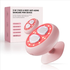 Masajeador Facial de Uso Doméstico con 7 Luces de Colores, Instrumento de Belleza Portátil para Cuello, Importador de Esencia para Manos y Cuello, Masajeador Facial - Product Image 1
