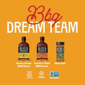 Set de Regalo de 3 Piezas de Salsa y Especias Naturales para Barbacoa <span class=keywords><strong>Rufus</strong></span> Teague - Dulce y Picante con Miel - Product Image 3