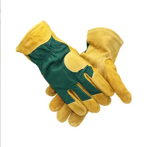 With High Material Wholesale Leather safety gloves welding Hand Gloves