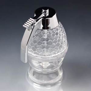 Honey Jar Container Drip Dispenser Honey Holder Glass <strong>Kitchen</strong> Sauce Pot with Lid Storage Jar Container <strong>Kit</strong> - Product Image 3