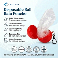 Poncho de pluie léger et imperméable en plastique, pliable, pour baseball et basketball, portable avec porte-clés
