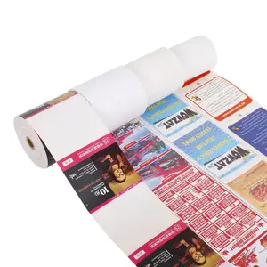 Rouleau de papier à voile pour caisse enregistreuse rouleau de papier jumbo avec impression offset UV personnalisée rouleau fini