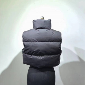 <span class=keywords><strong>Gilet</strong></span> bouffant personnalisé noir <span class=keywords><strong>bleu</strong></span> gris <span class=keywords><strong>clair</strong></span> pour hommes Streetwear vêtements d'extérieur avec fonction coupe-vent et fermeture à glissière - Product Image 4