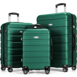 ABS Koffer Set 3 Stück Trolley Gepäck Reisetaschen heißer Verkauf Koffer Gepäck 28 Zoll TSA Schloss Koffer Gepäck Männer Frauen