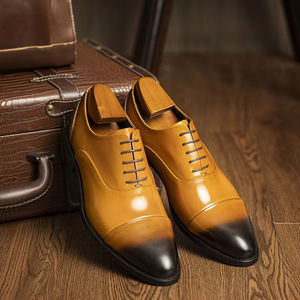 Bottes Chelsea à enfiler en cuir véritable de style italien luxueux pour hommes, idéales pour le bureau, les affaires et la marche - Product Image 1