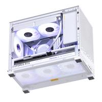 JONSBO D32 PRO m-atx casing Desktop PC Kompatibilitas tinggi casing Desktop Mini untuk casing PC Gaming mendukung MATX Back-Connect/BTF MB