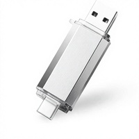Clé USB-C 128 Go (Clé USB/Pendrive) - Portable OTG pour Tablettes, Macbook, OnePlus - Corps Métallique - Garantie 1 An