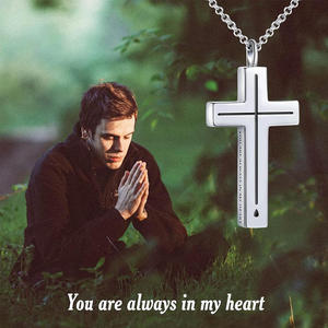 Fashion Jewelry Necklace Pendant Necklace Jewelry For Women Fine Jewelry Necklace Stainless Steel Necklace Perfume <b>Cross</b> Style - Product Image 2