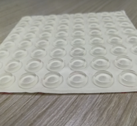Coussinet adhésif en silicone transparent pour meubles d'extérieur, 1 paire de 3M