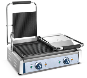 Máquina de sándwiches de contacto industrial y comercial de doble cabezal para desayunos - Product Image 2