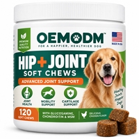 OEM ODM Complément alimentaire pour chiens à mâcher, soutien articulaire, glucosamine, MSM, chondroïtine, absorption rapide, marque privée