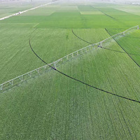 Système d'irrigation à pivot central galvanisé à chaud pour grandes surfaces agricoles, intelligent et solaire