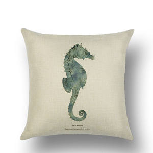 Taie d'oreiller en lin 18x18, Style européen simple, imprimé à la main, décoration de chambre à coucher, vente en gros - Product Image 4