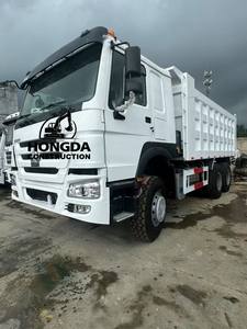 Camion benne diesel Howo 371 d'occasion, conduite à droite, 6x4, régulateur de vitesse adaptatif, boîte de vitesses automatique rapide, Euro 5, pour l'exploitation minière - Product Image 3