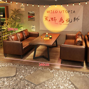 Ensemble table et chaises de bar de camping de style industriel pour <span class=keywords><strong>pub</strong></span> café-restaurant rétro bar à cocktails restaurant pour chambre club - Product Image 3