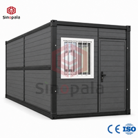 Maison conteneur pliable de 20 pieds avec structure repliable pour dortoir de camp minier, approvisionnement direct usine