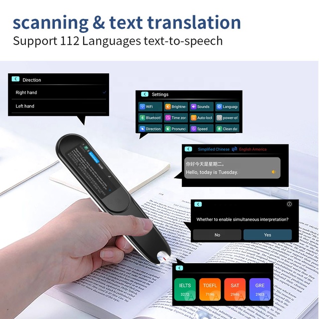VORMOR X1 Portable Learning Device Scanner Pen Digital Ocr Smart Voice Language Translator Scan Translate Pen Book Reading Pen