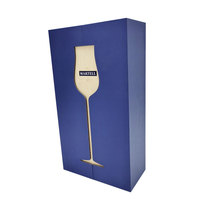 Haute qualité 2mm carton rigide verre à vin boîte-cadeau finition mate feuille matériaux recyclés stratification mate pour bouteille en verre d'alcool