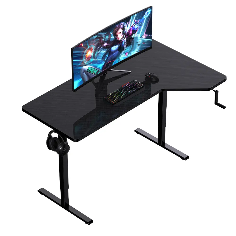 Yüksek kaliteli oyun masası ofis Modern bilgisayar masası ayarlanabilir oyun masası