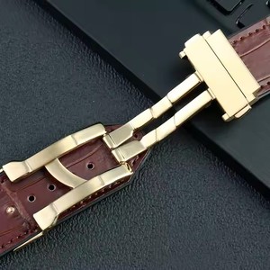 Bracelet de <span class=keywords><strong>montre</strong></span> en cuir de vache véritable neuf pour <span class=keywords><strong>homme</strong></span>, 25*19mm, marron noir, pour bracelet H Ublot BIGB ANG, fermoir en acier inoxydable, bracelet en caoutchouc - Product Image 4